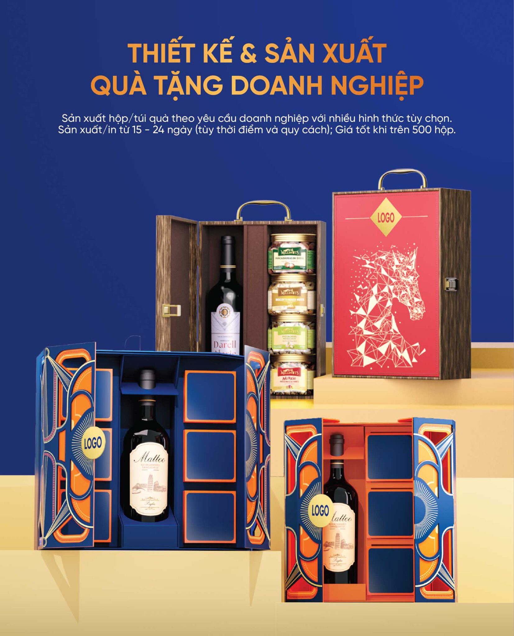 Hộp quà Tết Lộc Xuân